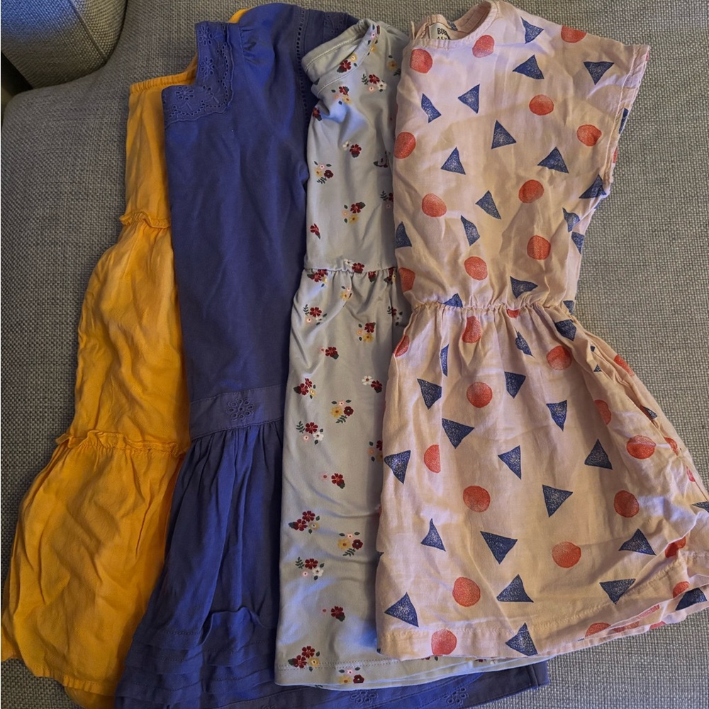 Bundle!!! 4 dresses - Bobo Choses, Peek, Mini Boden, DKNY.